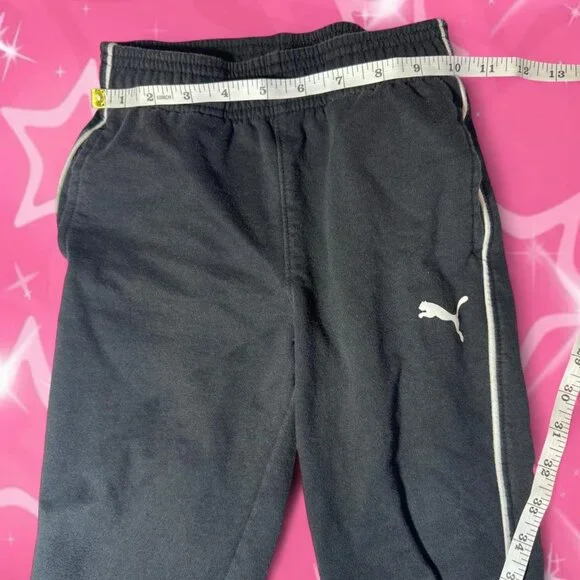 Puma Kids Black 2-Piece Sweatsuit Set | Zip-Up Hoodie & Sweats (Size 6) - Picture 6 of 8